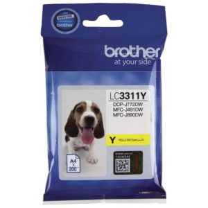BROTHER LC3311 Ink Cartridge Yellow 200 pages