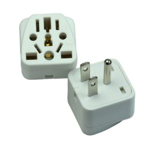 Power Adapter 3 Pin Multi Socket Travel 2 Pin CN Plug