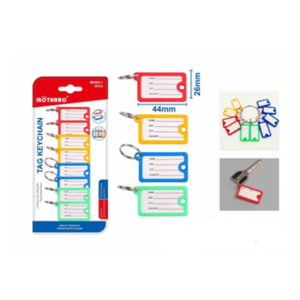 TAG KEYCHAIN - 43*25MM - 8PCS