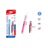 MECHANICAL PENCIL + LEAD REFILLS - HB 0.5
PINK/BLUE
