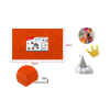 GLITTER EVA SPONGE - 40*60CM*2MM ORANGE