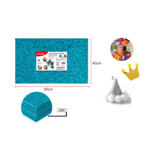 GLITTER EVA SPONGE - 40*60CM*2MM SKY BLUE