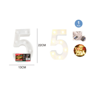 LETTERS LED - 22CM "5"