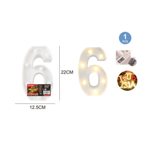 LETTERS LED - 22CM "6"