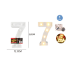 LETTERS LED - 22CM "7"