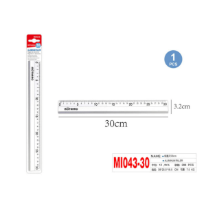 ALUMINIUM RULER - 30CM