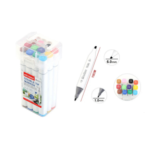 DOUBLE TIP MARKER - 12 COLOR/BOX
