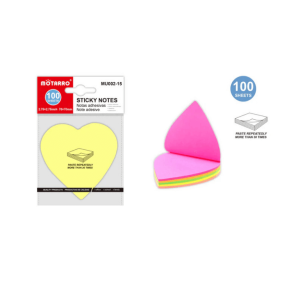 100SHEETS STICKY NOTES - SIZE:70*70MM MIXCOLOR