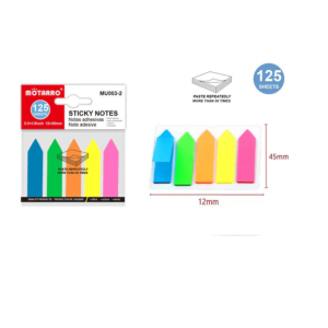STICKY NOTE - 12*45MM 25 SHEETS MIX COLOR