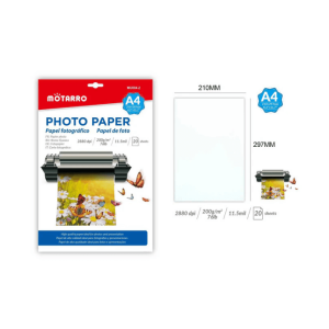 PHOTO PAPER - 210*297MM - 20 SHEETS