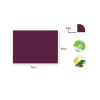 230G COLOR CARDS - 50*70CM 25 SHEETS/PACKMAROON