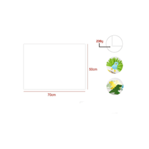 230G COLOR CARDS - 50*70CM 25 SHEETS/PACKWHITE