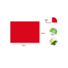 230G COLOR CARDS - 50*70CM 25 SHEETS/PACKRED