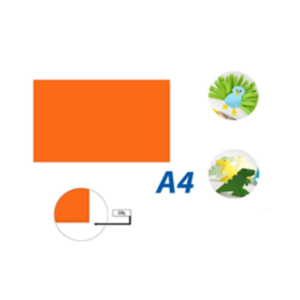 230G COLOR CARDS - A4 50 SHEETS/PACKORANGE