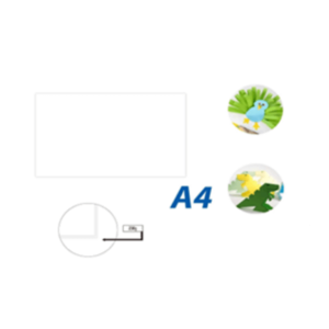230G COLOR CARDS - A4 50 SHEETS/PACKWHITE
