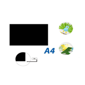 230G COLOR CARDS - A4 50 SHEETS/PACKBLACK