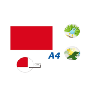 230G COLOR CARDS - A4 50 SHEETS/PACK RED