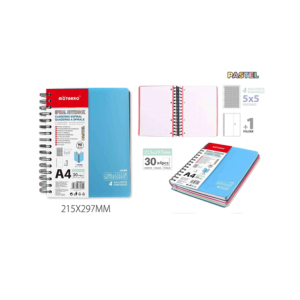 SPIRAL NOTEBOOK - A4 - 29.7*21CM