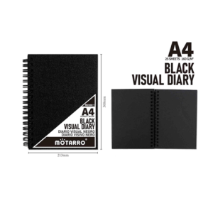 BLACK VISUAL DIARY - A4 - 29.7*21CM
