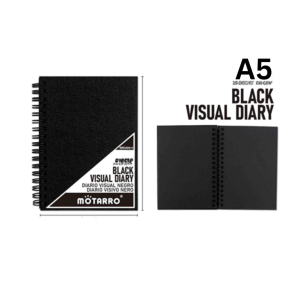 BLACK VISUAL DIARY - A5 - 21.5*14.5CM