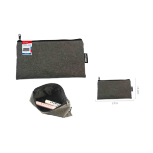 PENCIL CASE - 23*12.5CM GRAY