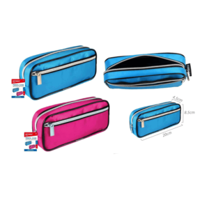 PENCIL CASE - 20*4.5*8.5CM MIX COLOR